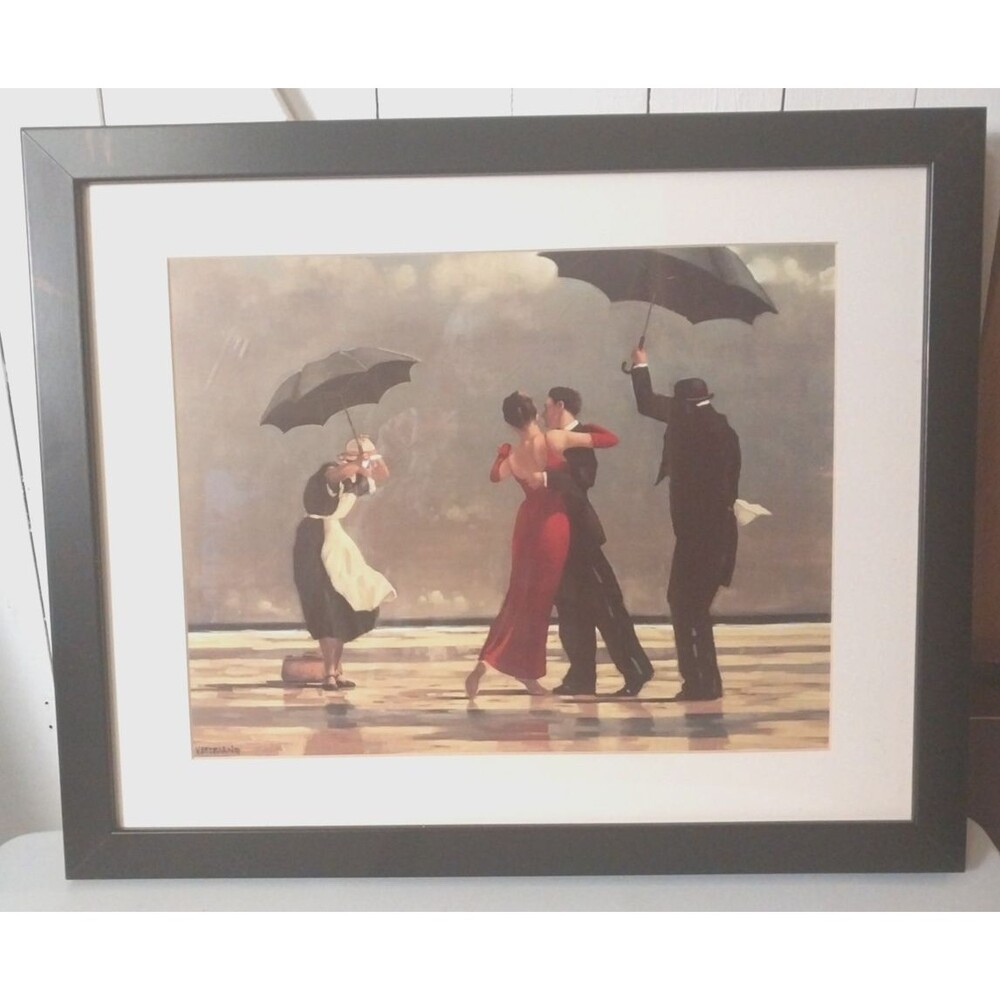 The Singing Butler Jack Vettriano Signed Canvas Print Framed 22 X 18” - Picture 3 of 8